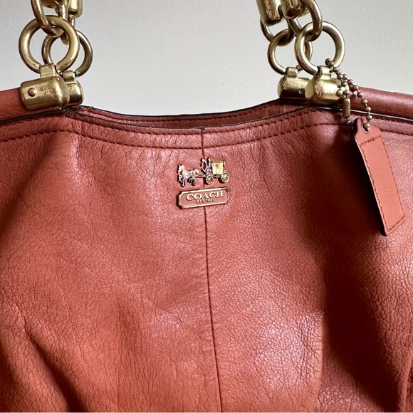 Coach Leather Madison Pinnacle Drifter Satchel in Cognac colour - Picture 7 of 15